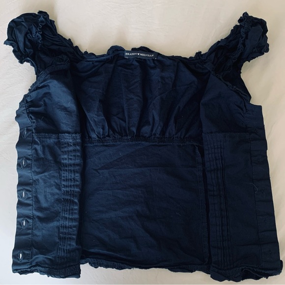 Brandy Melville Navy Elara Top - Picture 3 of 5